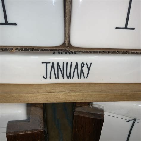 Rae Dunn Calendar Blocks